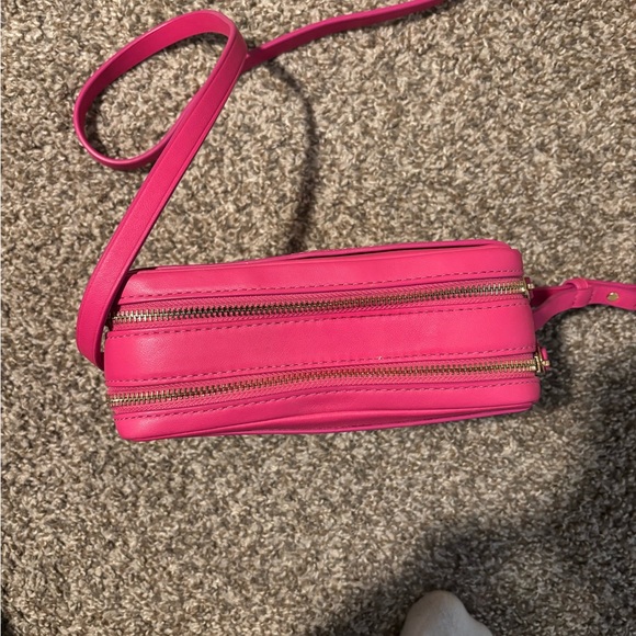 Tory Burch Hot Pink Leather Crossbody Bag - Picture 4 of 8